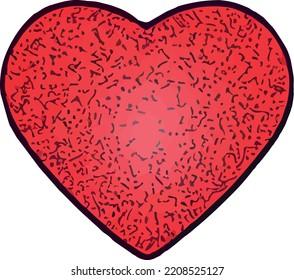 Heart, Symbol of Love and Valentine's Day. Icon Isolated 