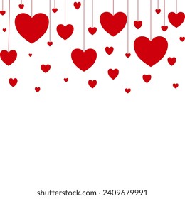 Heart, Symbol of Love and Valentine's Day. Flat Red Icon Isolated.