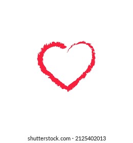 Heart, symbol of love. Vector image.