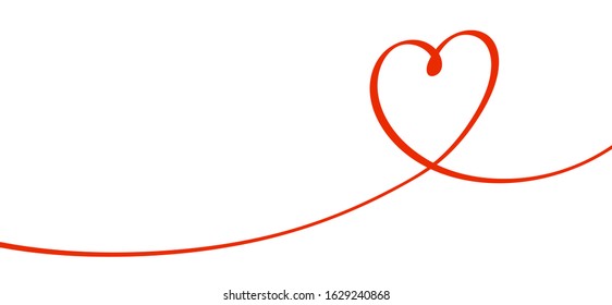 Heart Symbol Mark Pen Drawing Illustration Stock Vector (Royalty Free ...