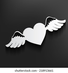 Heart symbol on background,clean vector