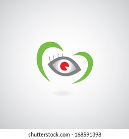 heart symbol  on gray background 