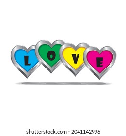 heart symbol of the origin of love. love is for all no matter what the difference love that comes from the heart is a priority. use for logo, symbol or quote