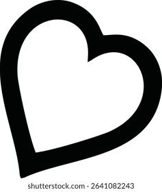 The heart symbol represents love, heart icon symbolizing love and affection. Its clean design makes it perfect for expressing emotions in digital communication.

