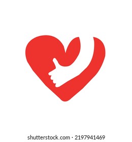 heart with symbol , romantic concept