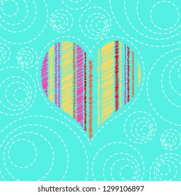 Heart symbol. Vector design element for Valentine's day