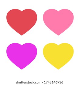 Heart Symbol Vector Eps 10 Colorful Stock Vector (Royalty Free ...