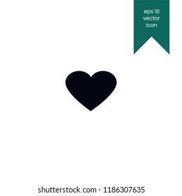 Heart symbol vector icon