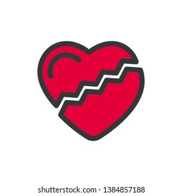 heart symbol vector. logo design.