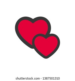 heart symbol vector. logo design. - Vector