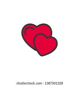 heart symbol vector. logo design. - Vector