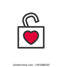 heart symbol vector. logo design. - Vector