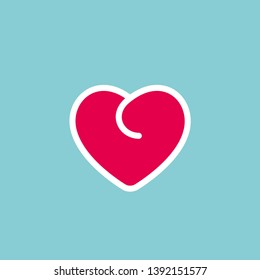 heart symbol vector. logo design. - Vector