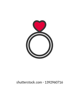 heart symbol vector. logo design.