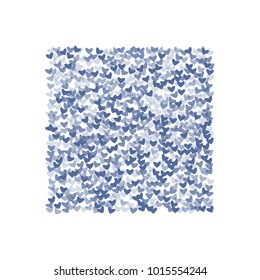 Heart symbol which consists of isolated elements. Modern style with beautiful elements in heart symbol. Can be used as print, wallpaper, cards, valentine cards, logo, background and etc.