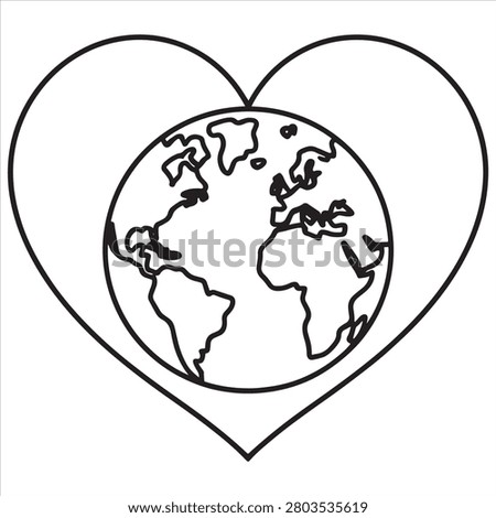 A heart symbolizing love for our planet earth