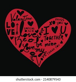 Heart t- shirt Design vector file