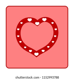 Heart t shirt. Fashion stylish print for sports wear. Heart as symbol of linked, join, love. Typographic print poster. Template for t shirt, card, label, poster. Design element.
