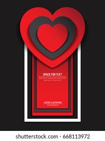 heart tag design vector EPS10 