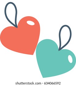 Heart Tags Vector Icon 