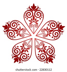 heart tattoo pattern
