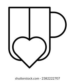 Heart Tea icon design for personal commercial use