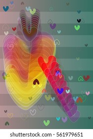 heart template background