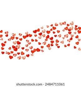Heart Template. Greeting Poster For Present. Special Frame. Rose Happy Decoration. Beautiful Splatter For Couple. Red Graphic Border. Pink Heart Template.
