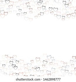 Heart template which consists of isolated elements. Modern style with beautiful elements in heart template. Can be used as print, wallpaper, cards, valentine cards, banner, background and etc