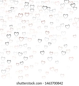 Heart template which consists of isolated elements. Modern style with beautiful elements in heart template.  
