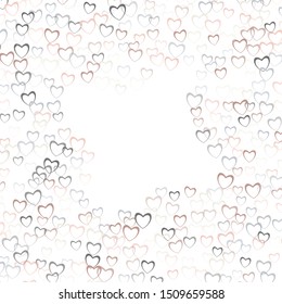 Heart template which consists of isolated elements. Modern style with beautiful elements in heart template. Can be used as print, wallpaper, cards, valentine cards, banner, background and etc