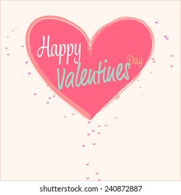heart with text happy valentines day.vector