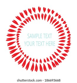 Heart  for text, vector