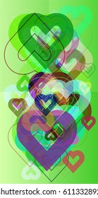 heart texture design