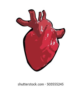 Heart texture. Vector, EPS10