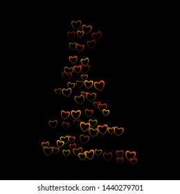 Heart texture which consists of isolated elements. Modern style with beautiful elements in heart texture. Can be used as print, wallpaper, cards, valentine cards, banner, background and etc.