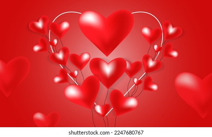 heart theme background can be used for valentine and similar themes