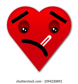 Heart With Thermometer Emoji