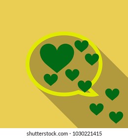 Heart in thought bubble