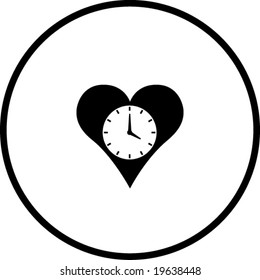 heart time symbol