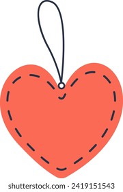 Heart Toy Doodle Vector Illustration