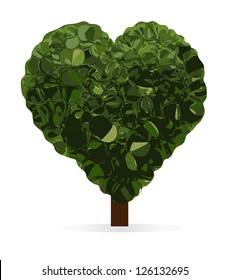 Heart tree fence