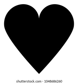 Heart in trendy flat style isolated on background. Heart icon page symbol for your web site design Heart icon logo, app, UI. Heart icon Vector illustration.