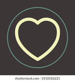 Heart trendy icon decent abstract vector illustration colorful artwork beautiful design.eps