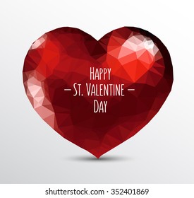 heart triangulated isolated 