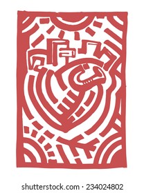 Heart tribal 2