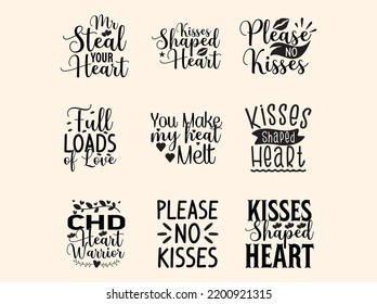 Archivo vectorial de diseño de camisetas de corazón