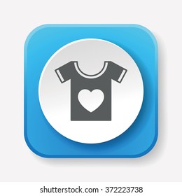 heart t-shirt icon