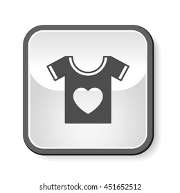 heart t-shirt icon