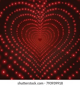 Heart tunnel, illusion